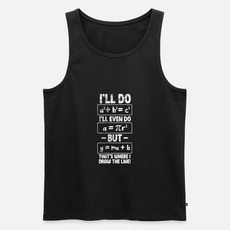 Mathematik - Männer Premium Bio Tank Top - Schwarz