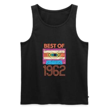 1962 - Männer Premium Bio Tank Top - Schwarz - Vorne - AI Model Male 178 light (178cm)