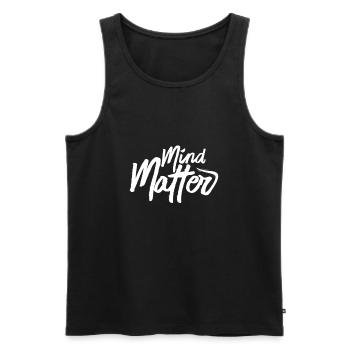 Motivation - Men's Premium Organic Tank Top - black - Front - AI Model Male 178 light (178cm)
