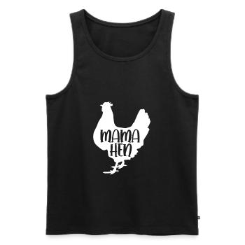 Huhn Bauernhof Geflügel Hahn Hühner Geschenk - Männer Premium Bio Tank Top - Schwarz - Vorne - AI Model Male 178 light (178cm)