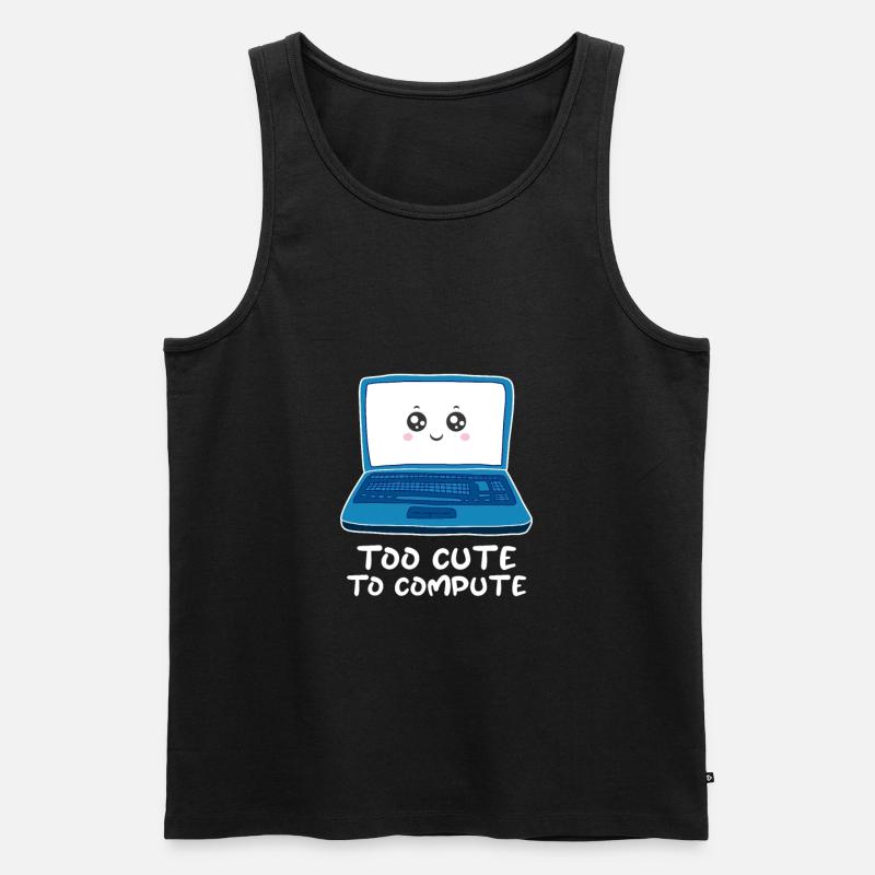 Computer - Männer Premium Bio Tank Top - Schwarz