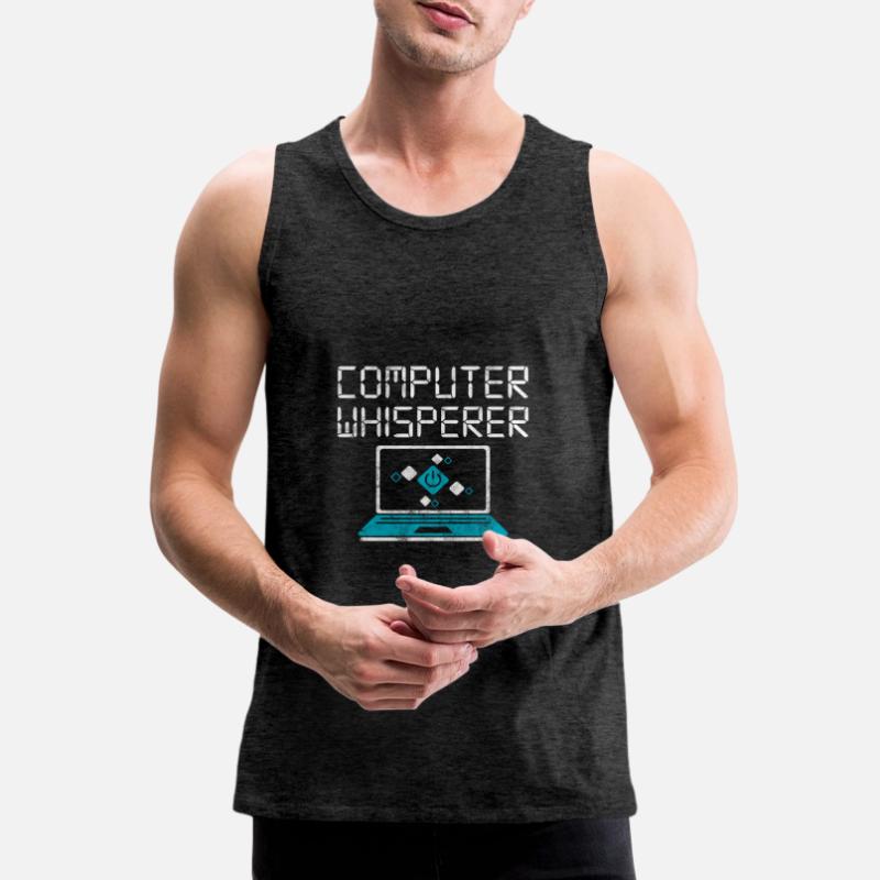 Computer Nerd PC Programmer Computer Science Gift Men's Premium Organic Tank Top