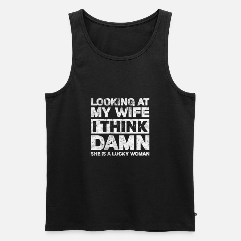 Vater - Männer Premium Bio Tank Top - Schwarz