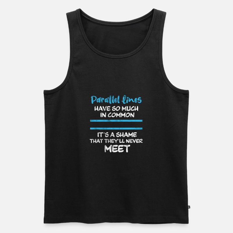 Mathematik - Männer Premium Bio Tank Top - Schwarz
