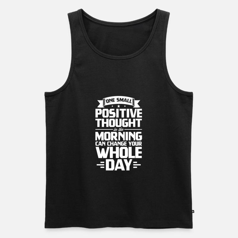 Motivation - Männer Premium Bio Tank Top - Schwarz