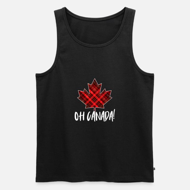 Kanada - Männer Premium Bio Tank Top - Schwarz