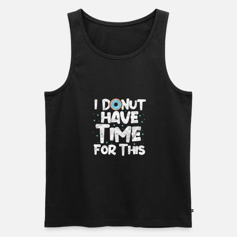 Donut - Männer Premium Bio Tank Top - Schwarz