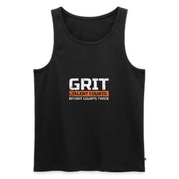 Motivation Motivieren Karriere Spruch Geschenk - Männer Premium Bio Tank Top - Schwarz - Vorne - Michal (187cm)