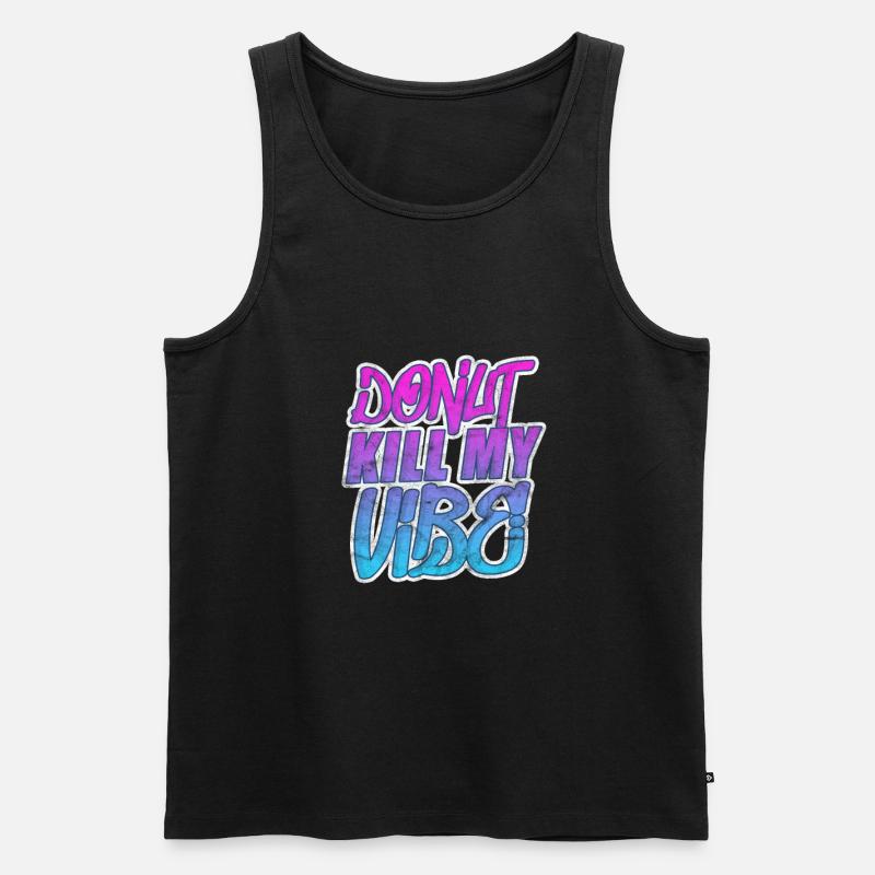 Donut - Männer Premium Bio Tank Top - Schwarz