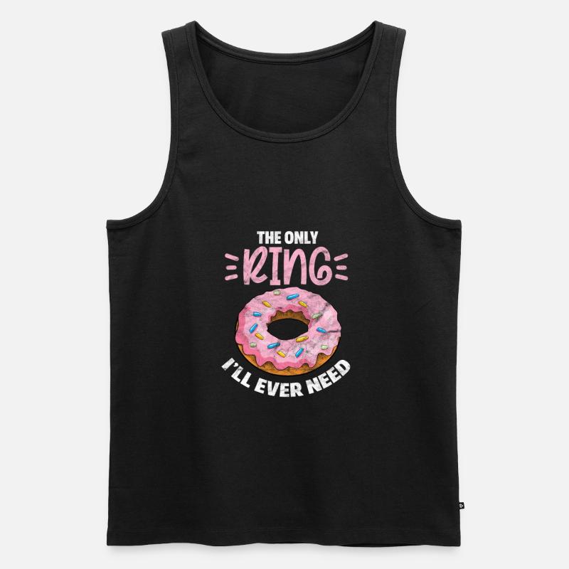 Donut - Männer Premium Bio Tank Top - Schwarz