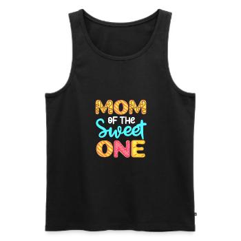 Donut Mutter Tochter Sohn Donuts Geschenk - Männer Premium Bio Tank Top - Schwarz - Vorne - Michal (187cm)