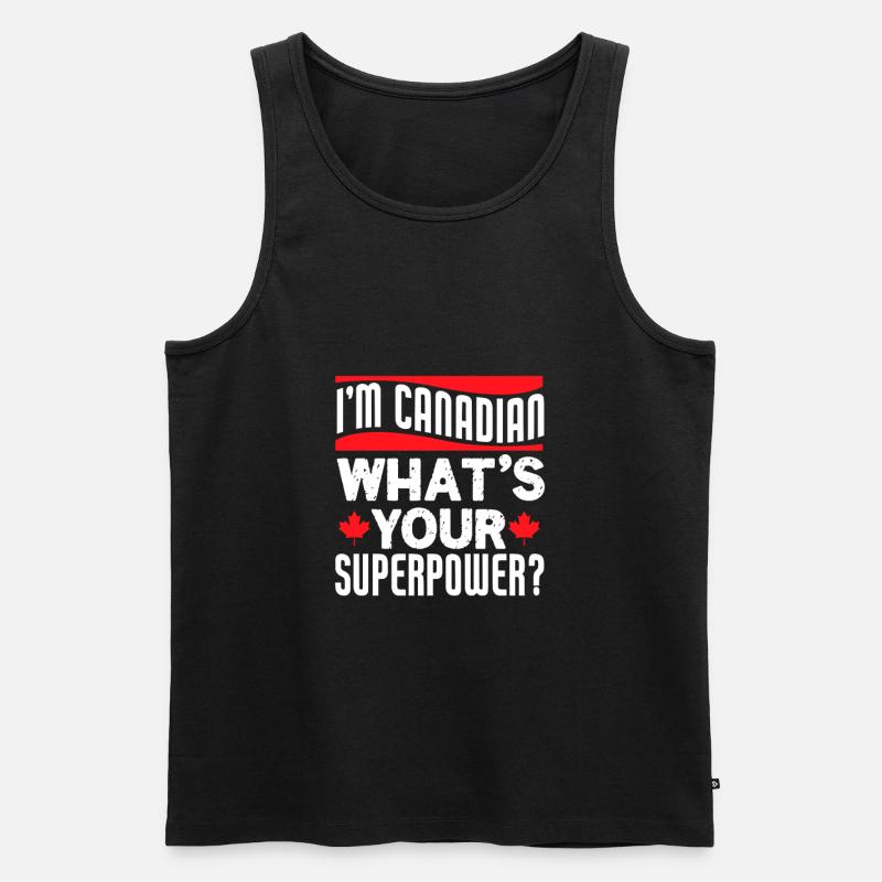 Kanada - Männer Premium Bio Tank Top - Schwarz