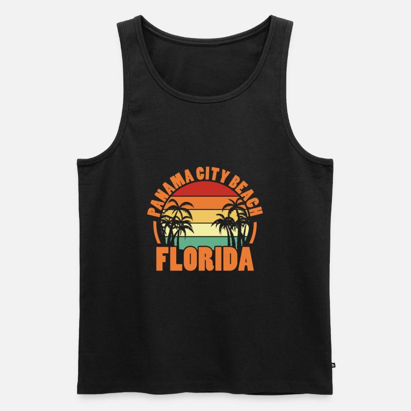 Florida - Männer Premium Bio Tank Top - Schwarz