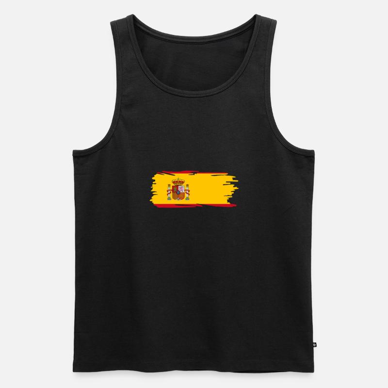Spanien - Männer Premium Bio Tank Top - Schwarz