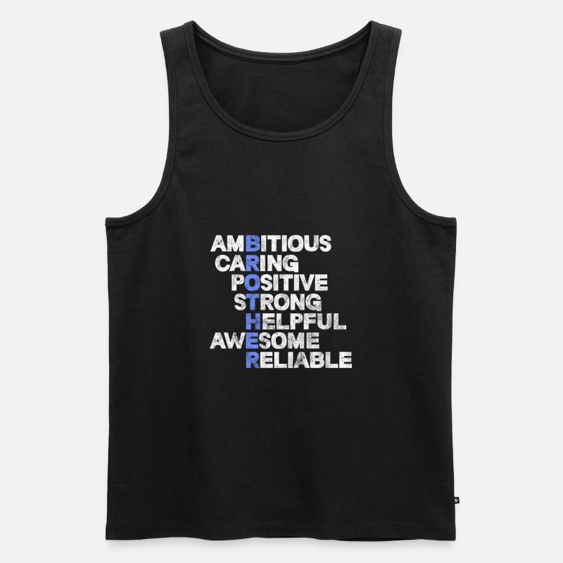 Bruder - Männer Premium Bio Tank Top - Schwarz