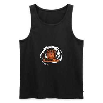 Zigarre Whiskey Rauchen Raucher Zigarren Geschenk - Männer Premium Bio Tank Top - Schwarz - Vorne - Michal (187cm)