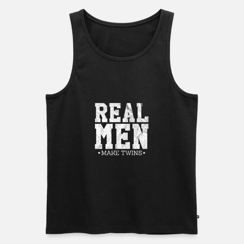 Vater - Männer Premium Bio Tank Top - Schwarz