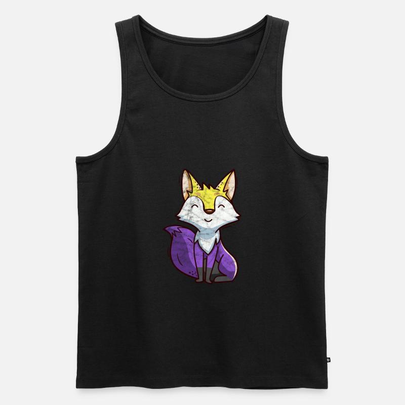 Fuchs - Männer Premium Bio Tank Top - Schwarz