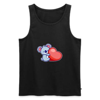 Koala Koala Bear Australie Bear Gift - Débardeur bio Premium Homme - noir - Devant - Michal (187cm)
