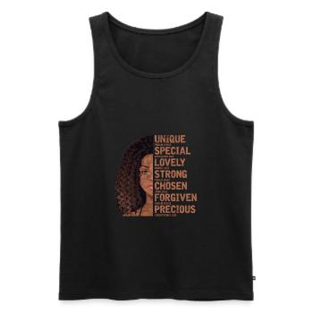 Motivation Motivieren Karriere Spruch Geschenk - Männer Premium Bio Tank Top - Schwarz - Vorne - Michal (187cm)