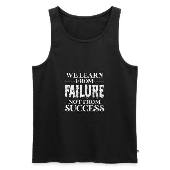 Motivation Motiver Carrière Dire Cadeau - Débardeur bio Premium Homme - noir - Devant - Michal (187cm)