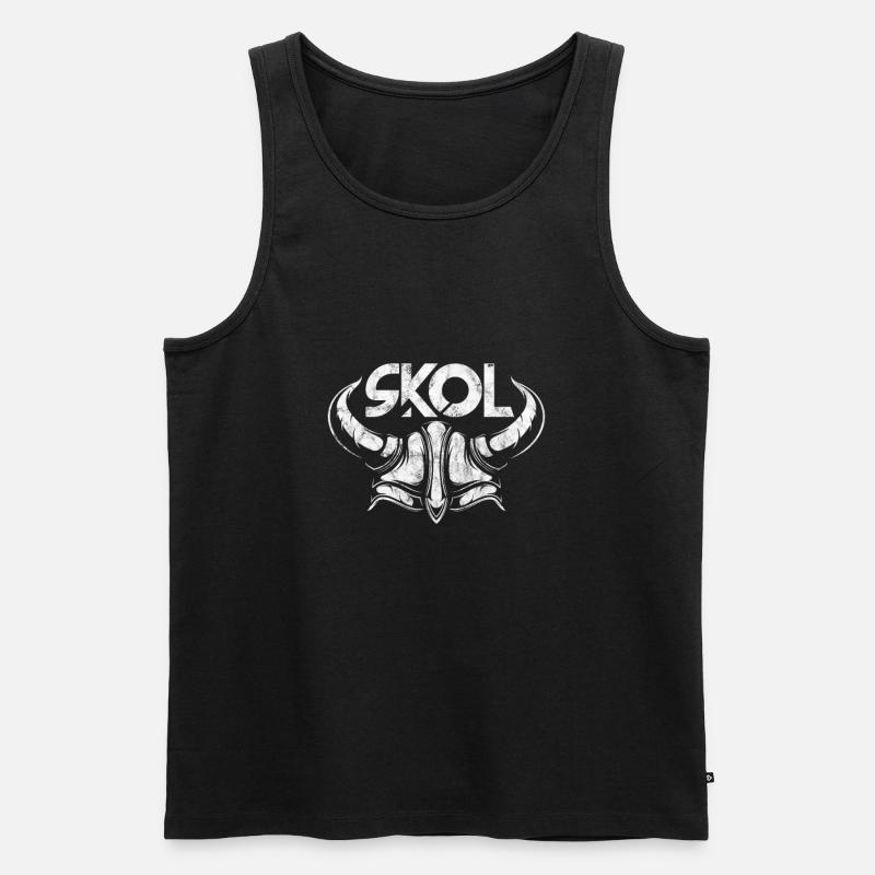 Wikinger - Männer Premium Bio Tank Top - Schwarz