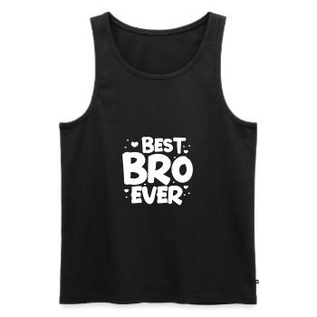 Big Brother Sibling Sister Gift - Men's Premium Organic Tank Top - black - Front - Michal (187cm)