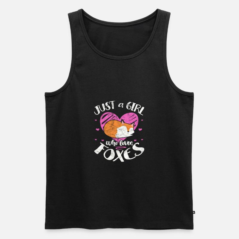 Fuchs - Männer Premium Bio Tank Top - Schwarz