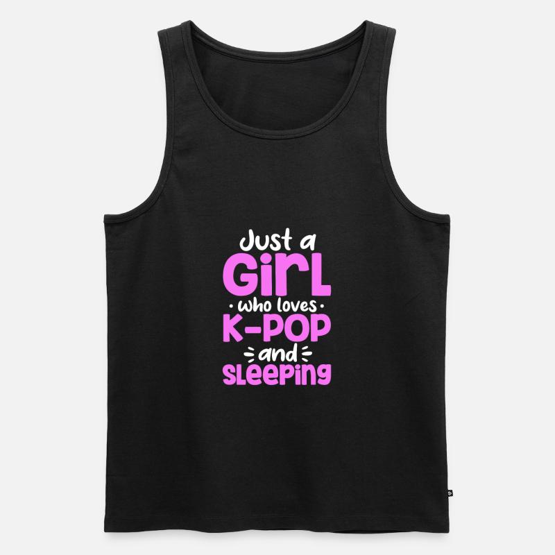 K-Pop - Ekologisk premium tanktopp herr - svart