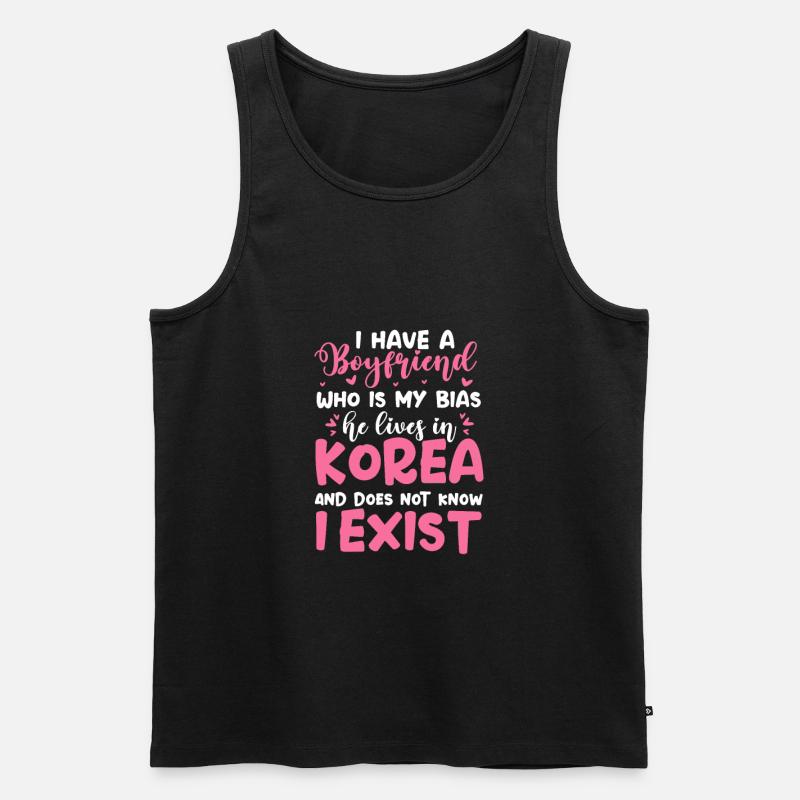 K-Pop - Männer Premium Bio Tank Top - Schwarz