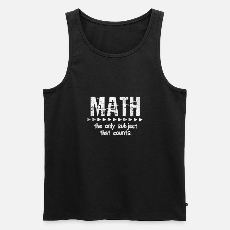 Mathématiques Math Mathématicien Math Professeur Cadeau - Débardeur bio Premium Homme - noir