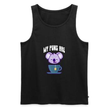 Koala Koala Bear Australie Bear Gift - Débardeur bio Premium Homme - noir - Devant - Michal (187cm)