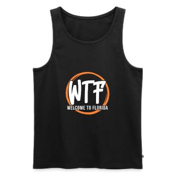 Florida - Men's Premium Organic Tank Top - black - Front - AI Model Male 178 light (178cm)