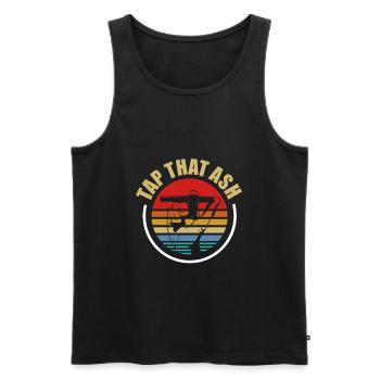 Zigarre Rauchen Raucher Tabak Zigarren Geschenk - Männer Premium Bio Tank Top - Schwarz - Vorne - AI Model Male 178 light (178cm)