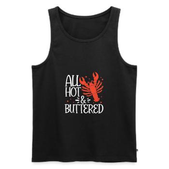Languste - Männer Premium Bio Tank Top - Schwarz - Vorne - AI Model Male 178 light (178cm)
