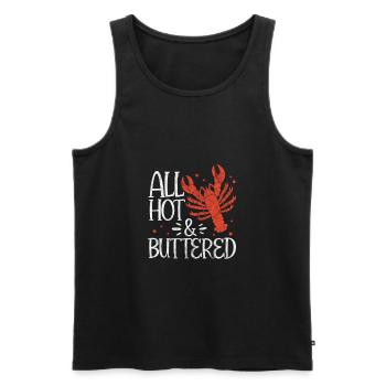 Languste Langusten Meeresfrüchte Krebs Geschenk - Männer Premium Bio Tank Top - Schwarz - Vorne - Michal (187cm)