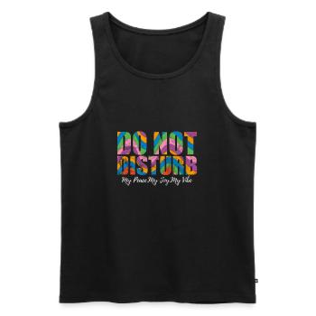 Hippy - Men's Premium Organic Tank Top - black - Front - AI Model Male 178 light (178cm)