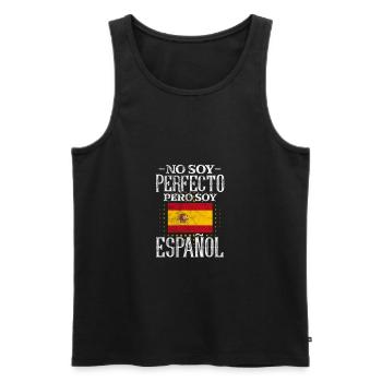 Spain Spanish Barcelona Spanish Holiday Gift - Men's Premium Organic Tank Top - black - Front - AI Model Male 178 light (178cm)
