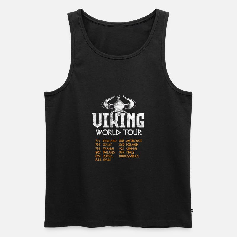 Wikinger - Männer Premium Bio Tank Top - Schwarz