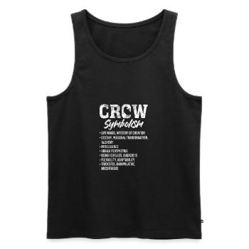 Raven - Men's Premium Organic Tank Top - black - Front - AI Model Male 178 light (178cm)
