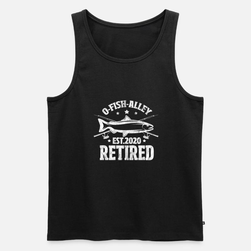 Angler - Männer Premium Bio Tank Top - Schwarz