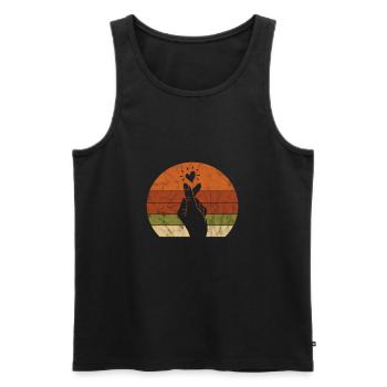 K-Pop Musique Coréenne Pop Corée Kpop Cadeau - Débardeur bio Premium Homme - noir - Devant - AI Model Male 178 light (178cm)