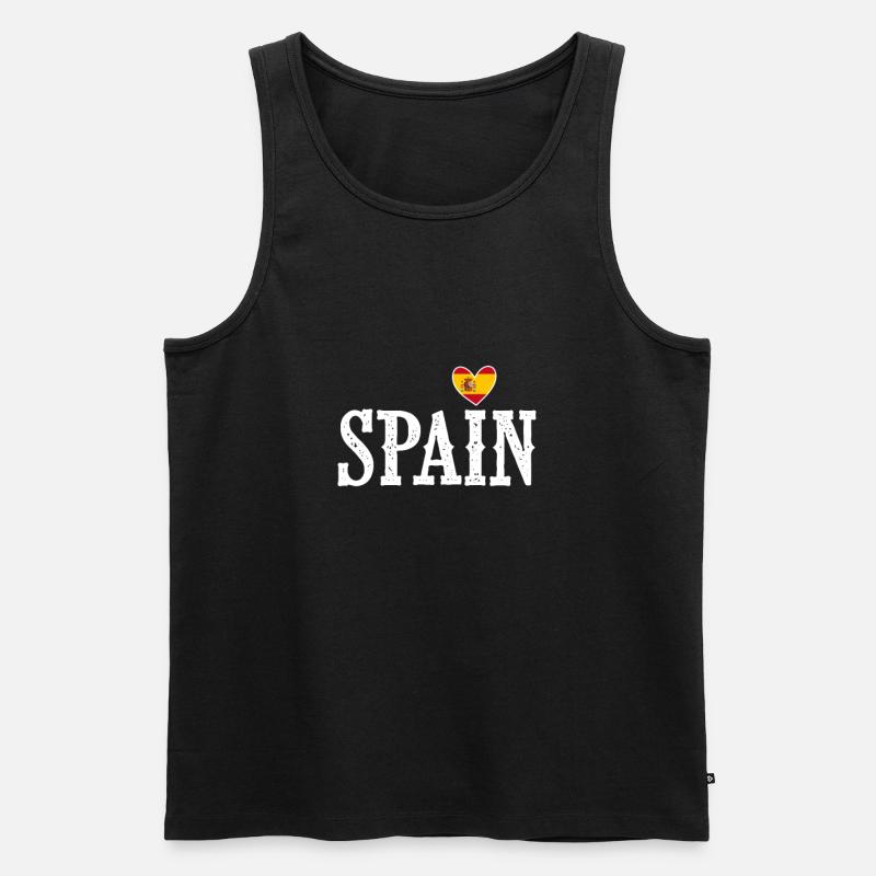 Spanien - Männer Premium Bio Tank Top - Schwarz