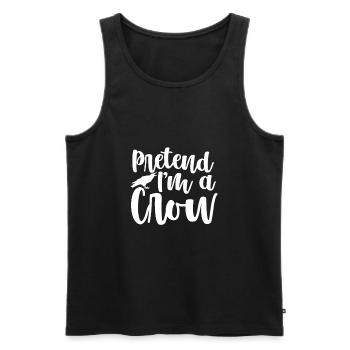 Raven Crow Bird Crow Birds Nature Crow GEschenk - Men's Premium Organic Tank Top - black - Front - AI Model Male 178 light (178cm)
