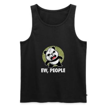 Panda - Débardeur bio Premium Homme - noir - Devant - Michal (187cm)