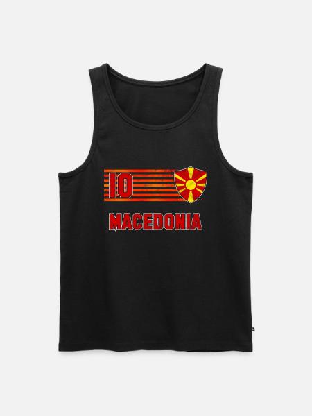 Mazedonien Fußball Mannschaft - Männer Premium Bio Tank Top -