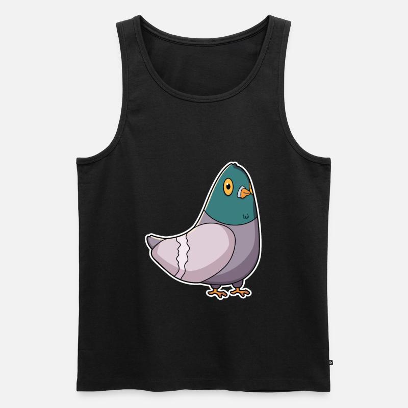 Taube Brieftaube Taubenflüsterer - Männer Premium Bio Tank Top - Schwarz