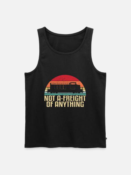 Modelleisenbahn Retro Güterzug - Männer Premium Bio Tank Top - Schwarz
