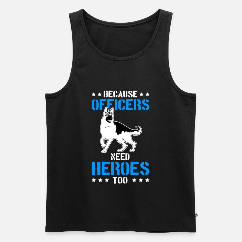 Schäferhund Polizeihund - Männer Premium Bio Tank Top - Schwarz
