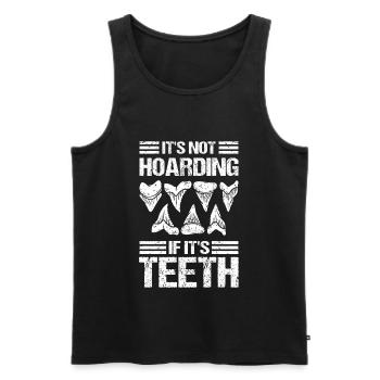 Shark Tooth Collection Shark Teeth - Men's Premium Organic Tank Top - black - Front - Michal (187cm)